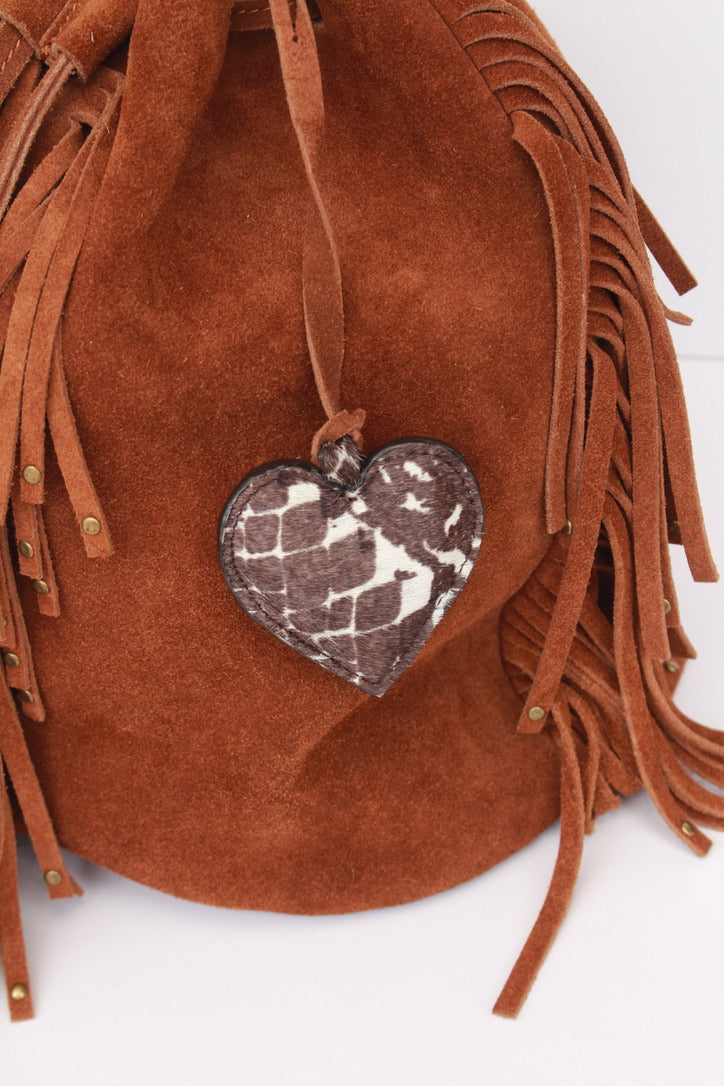 Snake Heart Charm
